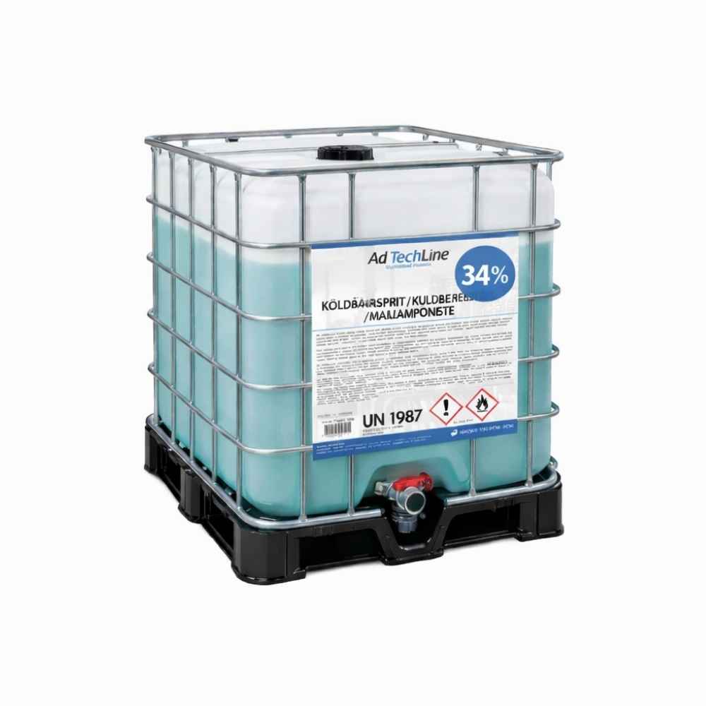 AdTechLine® Köldbärarsprit 34 % 1000 L - Fri Frakt.