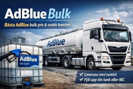 AdBlue bulk med tankbil och IBC för företag som vill ha prisvärd leverans i Sverige